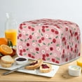 thumbnail image 4 of Yuyamidu Cherry Toaster Cover 4-Slice Bread Maker Cover Daisy Kitchen Dust Decoration Pink Appliance Protective Cover Spillproof Wide Slot Microwave Oven Dustproof Cover, 4 of 7