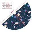 thumbnail image 3 of Rateoe Space Dinosaur Print Christmas Tree Skirt 36" for Xmas Holiday New Year Party Circle Tree Mat Ornaments Decoration, 3 of 7
