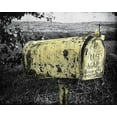thumbnail image 2 of Sophie 6 31x26 White Modern Wood Framed Museum Art Print Titled - Yellow Mailbox, 2 of 4