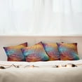 thumbnail image 3 of Ambesonne Abstract Throw Pillow Cover 4 Pack, Oriental Floral Detail, 24", Multicolor, 3 of 6