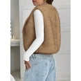 thumbnail image 4 of BTFBM Faux Fur Vest Women Fall Fashion Sleeveless Fuzzy Jacket Fluffy Coats Winter Clothing Furry Outerwear Vests, 4 of 9