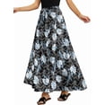 thumbnail image 2 of Women'S Flowy Maxi Skirt Summer Pleated High Waisted Casual Long Skirts with Pockets Kapok Flower S, 2 of 8