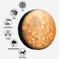 thumbnail image 6 of Kdxio Sparkling Orange and Black for Tire Cover Wheel Protectors Tyre Covers Weatherproof Wheel Covers Universal Fit for Trailer Rv SUV Truck Camper Travel Trailers 17 inch, 6 of 8