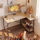 thumbnail image 1 of Escritorio para Computadora en Forma L para Oficina en Casa y Estudio Pinmoco D31OAK, 1 of 9