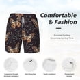 thumbnail image 5 of Lsque Mens Swim Trunks Butterfly1 Pattern - Bathing Suit Compression Liner - Beach Swim Shorts Swimwear - (S-3XL) - Stretch Quick Dry -Large, 5 of 9