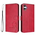 thumbnail image 2 of For Samsung Galaxy A06 4G / 5G Litter Panda Embossing Leather Phone Case with RFID Blocking Card Slot Wallet Magnetic Clasp Lanyard Flip Stand Case,Rose Red,For Galaxy A06 4G / 5G, 2 of 9