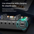 thumbnail image 4 of M8 Sound Card Live Broadcast Audio Interface Podcasting Device Caster with Premium Mic Preamplifier Sound Card, 4 of 5