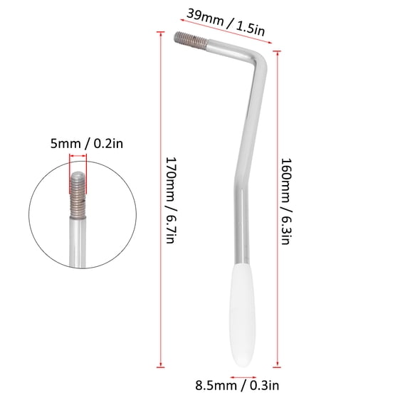 Steel Guitar Tremolo Arm for Stratocaster Electric Guitar 5mm steel