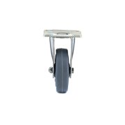 Richelieu Hardware - F24815 - Industrial Gray Rubber Casters - Fixed - Gray Finish