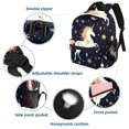 thumbnail image 3 of Starry Unicorn Large Capacity Backpack with Adjustable Shoulder Strap, Printed Design, Lightweight , Shoulder Backpack Book Bag, Small Backpack Purses for Teens, 3 of 6