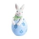 thumbnail image 1 of Figura de conejito de Pascua, estatua de conejo de primavera, adorno decorativo de mesa para rosa azul, 1 of 9