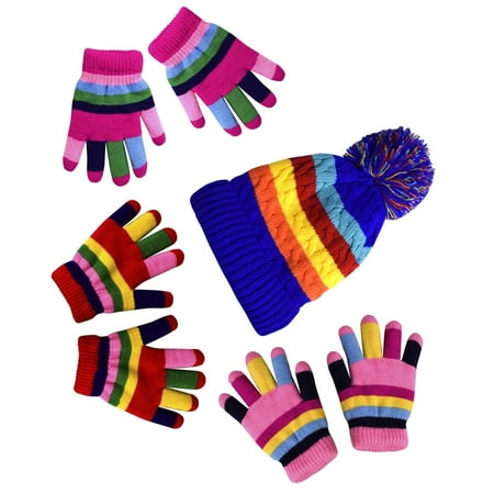 

Peach Couture Children s Toddler Warm Winter Gloves and Mittens Value packs