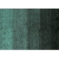 thumbnail image 1 of Ahgly Company Indoor Rectangle Abstract Turquoise Blue Modern Area Rugs, 2' x 5', 1 of 4