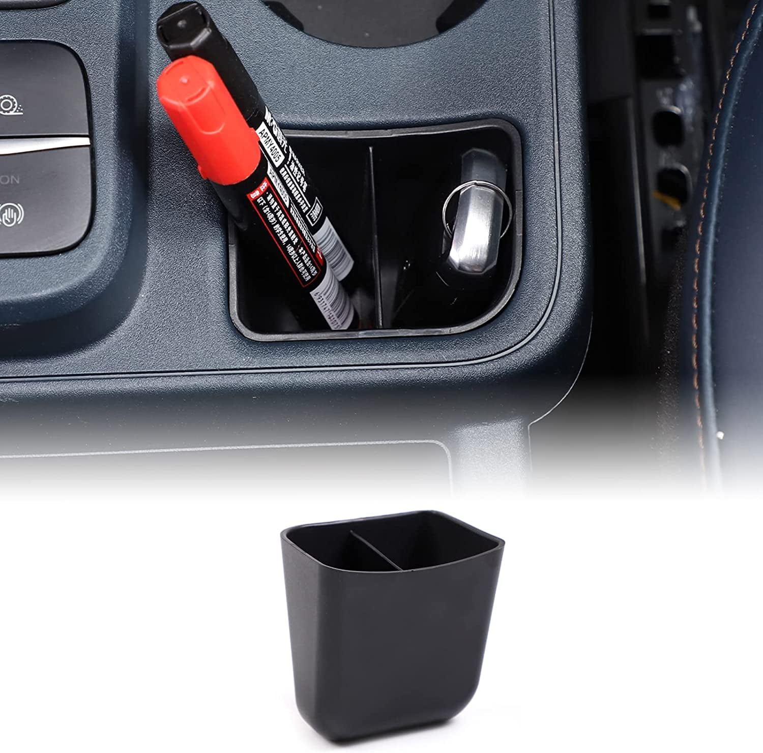 Car Cup Holder Rear Compartment Storage Box Compatible with Ford