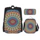 thumbnail image 1 of Easygdp Round Mandala Mochila para Niños y Niñas con Set de Caja de Almuerzo y Estuche para Lápices 3 en 1, Mochila Escolar Estampada para Adolescentes, 1 of 7