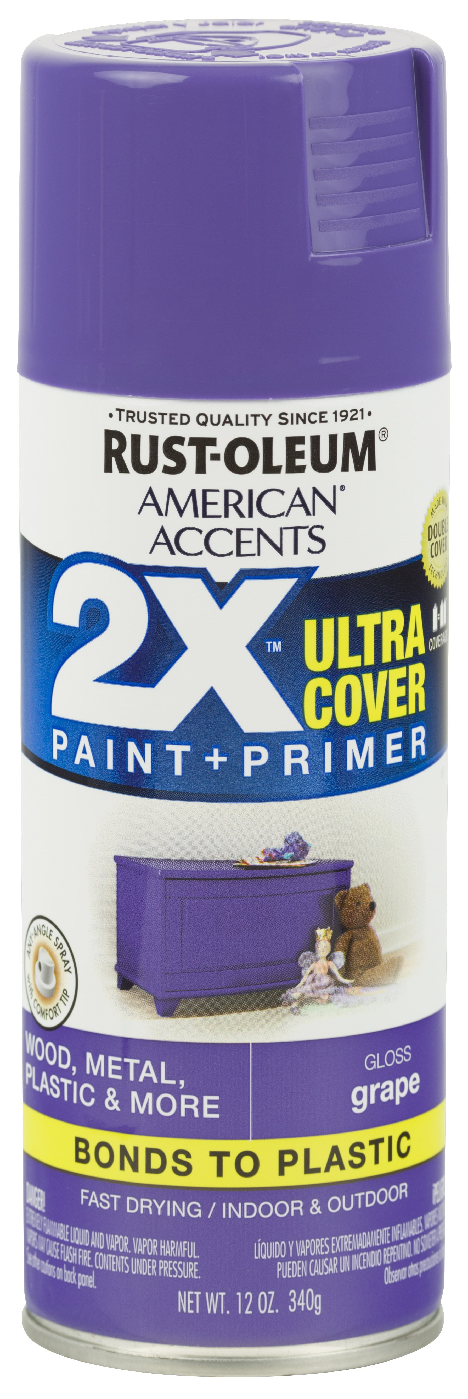 2x rust oleum spray paint