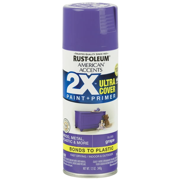 (3 Pack) RustOleum American Accents Ultra Cover 2X Gloss Grape Spray