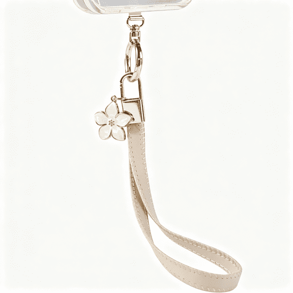 GJX Designer Leather Cell Phone Wrist Strap-Detachable Charm Wristlet Lanyard for Iphone 17 Pro Max&Most Cellphones Secure Iphone Wrist Strap