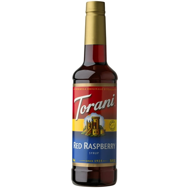 Torani Red Raspberry Syrup, Drink Mix, Handcrafted Soda Flavoring