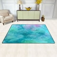 thumbnail image 3 of 60x39in Area Rug Machine Washable Floor Mats Skid-Resistant Backing Carpet for Home Kitchen Bedroom Pastel Blue Dandelions, 3 of 7