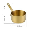 thumbnail image 3 of Jarra para cacerola,Olla para Taza de leche Jarra para crema Calentador de ,Cacerola de acero inoxidable Taza para de vinagre,Cacerola Utensilios de cocina con mango, 3 of 3