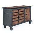 thumbnail image 3 of DuraMax 48 in. 5-Drawers Rolling Tool Chest with Wood Top, 3 of 12