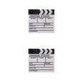 thumbnail image 4 of Sidaley 20x20 Director Video escena Clapperboard TV Movie Clapper Board película profesional pizarra corte Prop decoración del hogar suministro blanco 2piezas, 4 of 5
