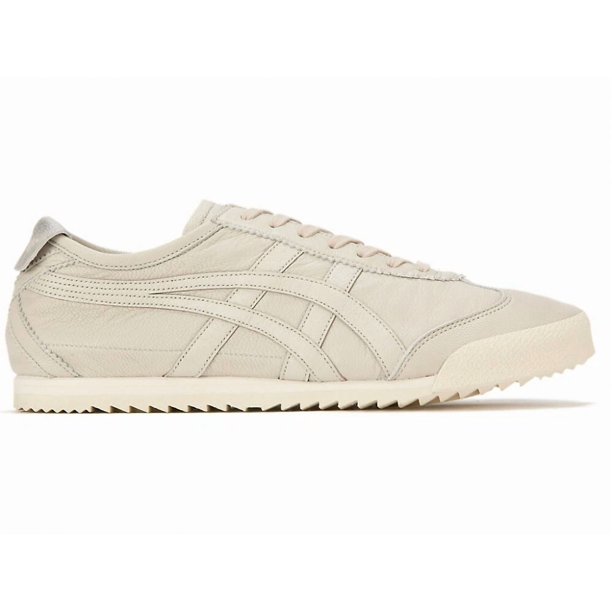 Asics Onitsuka Tiger Women MEXICO 66 DELUXE 1182A288 CREAM/CREAM With Shoe Bag