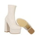 thumbnail image 5 of Botín De Plataforma Alta Inspo Versace Lycra Piel Sintético Latte Para Mujer Platonia MAFER-03-LATE, 5 of 8