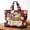 White-b, variant on American Flag Canvas Tote Bag with Zipper, Large Capacity Beach Bags for Women, Travel Shoulder Ba