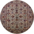 thumbnail image 1 of Ahgly Company Indoor Round Mid-Century Modern Red Brown Oriental Area Rugs, 7' Round, 1 of 6