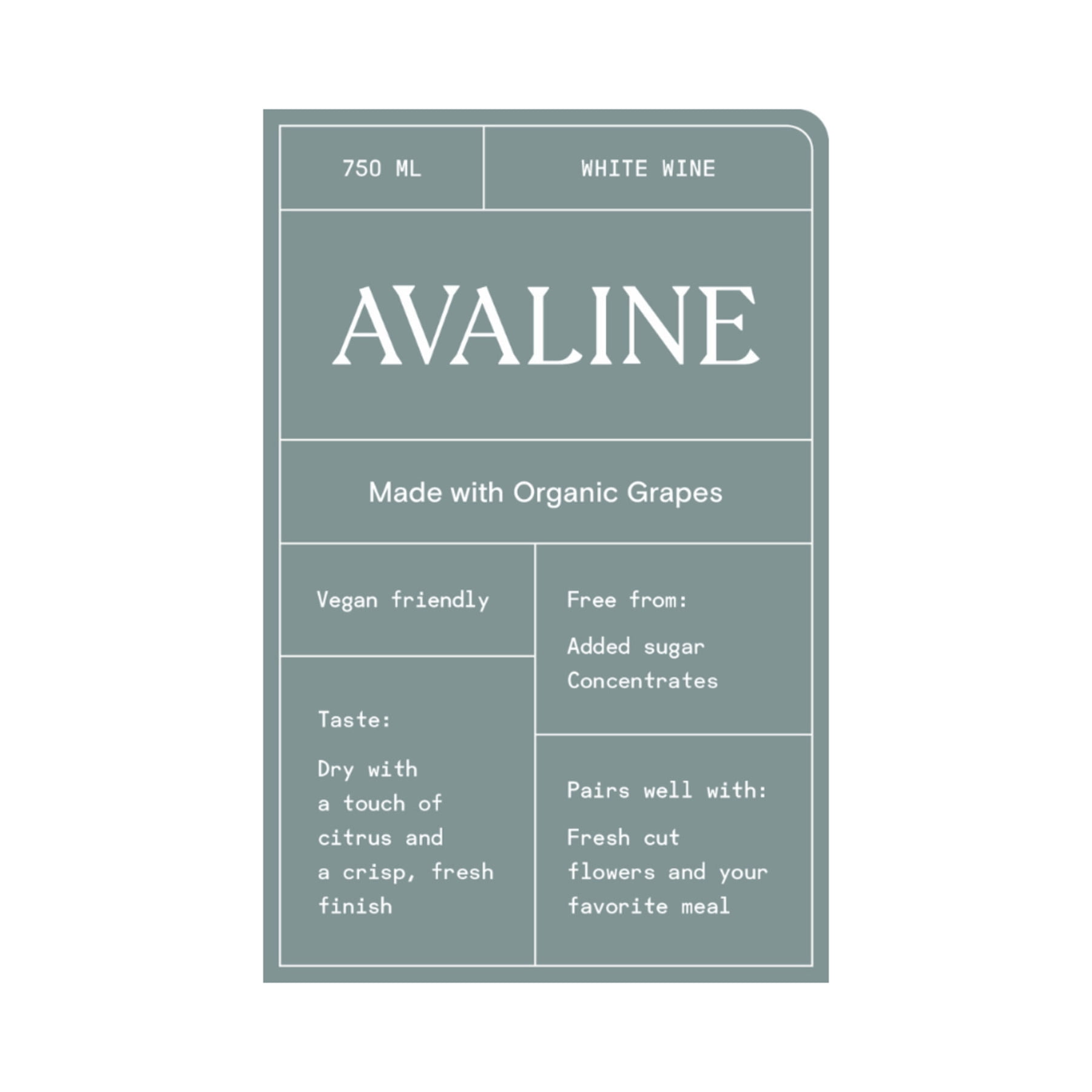Avaline White Wine Spain, 750 ml Bottle, 12.0% ABV