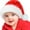 Baby Santa Hat-1 Pack, variant on TETOU 1pc Christmas Hat for Baby,Red and White Fur Plush Velvet Santa Hat for Infant Baby Christmas New Year Festive Party Decoration