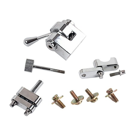 

Metal Drum Set Rocker Adjuster Tightening Tape Regulator with Mounting Screws Silver Drum Filter for Drum