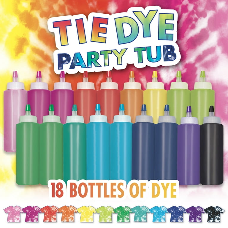 Canal Toys Tie Dye Kit – Taller De Tintes Con 7 Técnicas Y 12 Proyectos – Incluye Bufanda, 4 Botellas Y Accesorios – Sin Desorden – Edad 8+