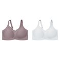 thumbnail image 1 of (2-Pack) Rinsvye Wireless Seamless Bra For Women Plus Size Blend Comfortable Underwire Bra Breathable Style Fit Everyday Use, 1 of 8