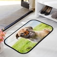 thumbnail image 3 of GZHJMY Bathroom Rugs Mats Non-Slip, Soft Microfiber Absorbent Bath Mats for Shower Bathtubs, Chihuahua Pug Butterfly Indoor Entrance Door Mats Bedroom Laundry 24”x16” Carpet Runner, 3 of 7