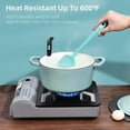 thumbnail image 2 of Silicone Spoon Spatula Set, Food Grade BPA Free, Heat Resistant Up To 600℉, Baking Cooking Mixing Kitchen Utensils Set of 3(Teal), 2 of 6