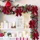 thumbnail image 4 of Juego de 5 Lazos Navideños de Terciopelo | Decoraciones de Tela para Envolver Regalos En Rojo, Azul, Amarillo y Beige | Adornos para Árbol de 17 X 21 Cm | Decoración para Fiestas | Cajas de Regalo, G, 4 of 6