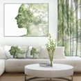 thumbnail image 1 of Lady Combined With Green Tree - Portrait Canvas Art Print, 1 of 4