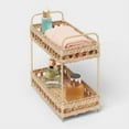 thumbnail image 5 of Natural Woven Tiered Tray Organizer, 5 of 6