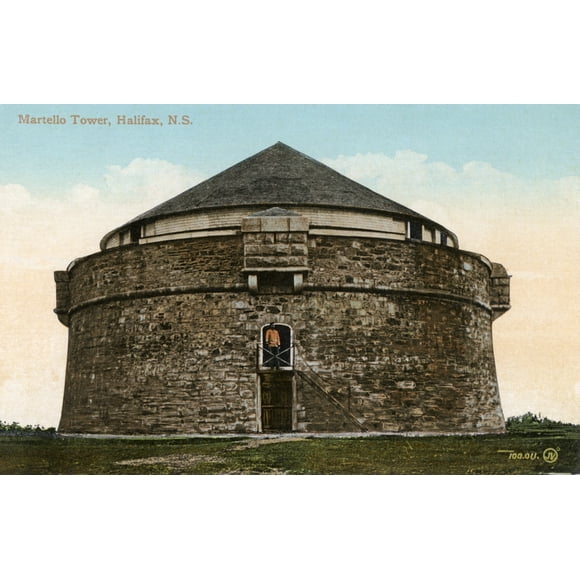 Prince Of Wales Martello Tower, Halifax, Nova Scotia, Canada Print By Mary Evans Grenville Collins Postcard Collection