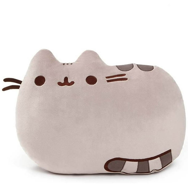 Peluche Almohada Pusheen Gato GUND Doble Cara Dormir y Sonreir 16.5pulg Felpa Suave Infantil Gris GUND GD 863611 Walmart en linea