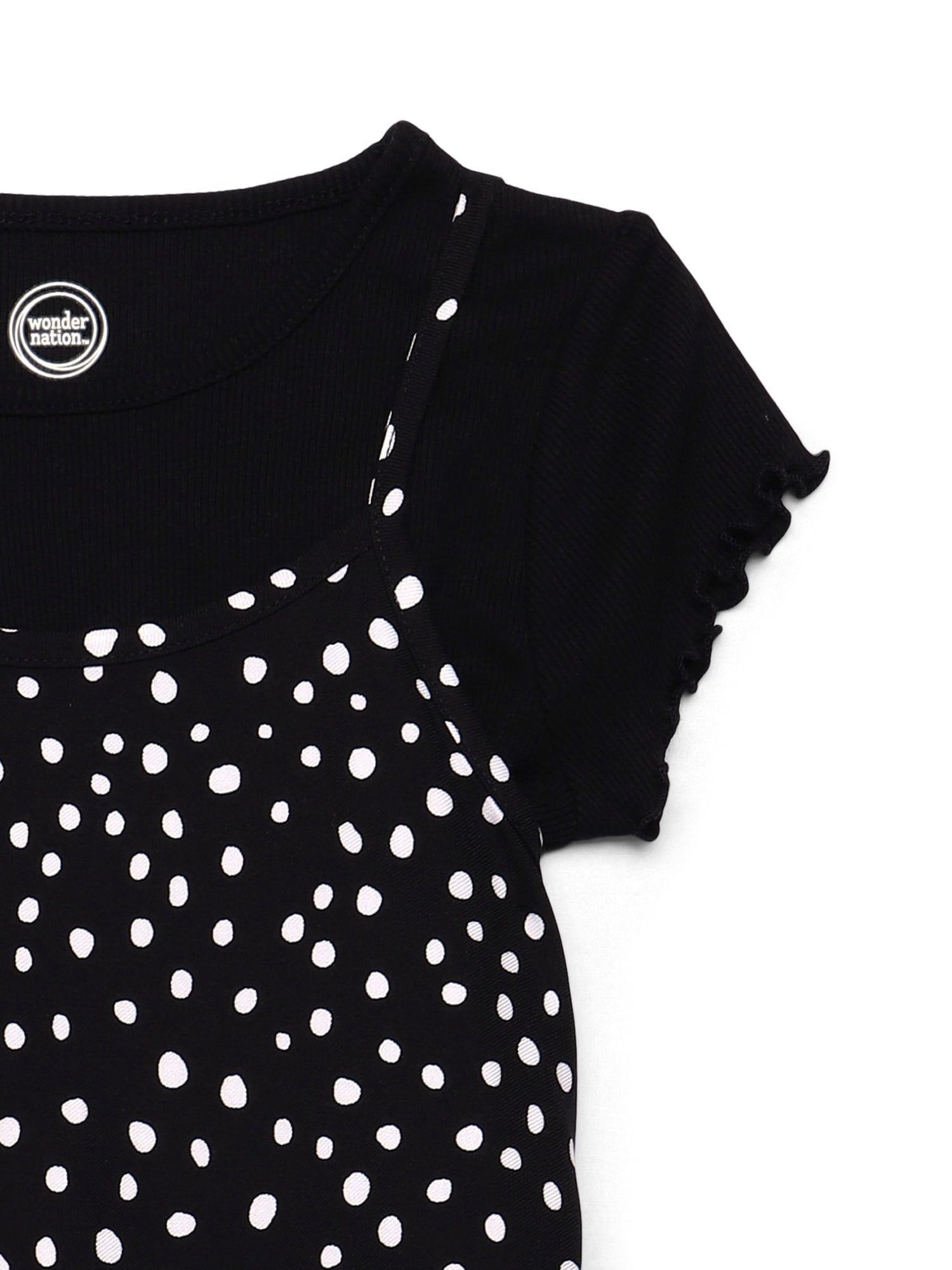 Wonder Nation Girls Cami Dress with Tee, Sizes 4-18 & Plus