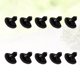thumbnail image 3 of 200 piezas de nariz de oso de plástico para manualidades, color negro, para manualidades, álbumes de recortes, juguetes de peluche, tamaño 6 mm, 3 of 6
