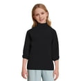 thumbnail image 2 of LOCHEX Girls Clothes Clearance Warm Knit Sweater Pullover Long Sleeve Soft Turtleneck High Neck Solid Children Autumn Sweater,Black,Black 8-9, 2 of 7