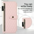 thumbnail image 4 of TECH CIRCLE Galaxy Z Fold 5 Case, Luxury Fashion PU Leather Shockproof Protective Case Magnetic with Shoulder/Wrist Strap Zipper S Pen Holder Wallet Cover for Samsung Galaxy Z Fold 5 7.6" 2023, Pink, 4 of 8