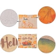 thumbnail image 4 of Mchoice Fall Decorations Pumpkin Maple Leaf Soft Durable Wrinkle-Resistant Placemat Thanksgiving Scene Decorations for Family Daily use, Holidays, Receptions, Parties, 4 of 5