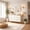 White, variant on AUU Modern 6-Drawer Wide Wooden Dresser, Large Storage Chest for Bedroom Living Room Hallway Closet Organizer