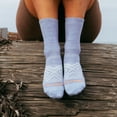 thumbnail image 2 of Darn Tough Women's Run Micro Crew Ultra-Lightweight socks, Medium, White, Vapor, Coral (Variety Pack), 2 of 7